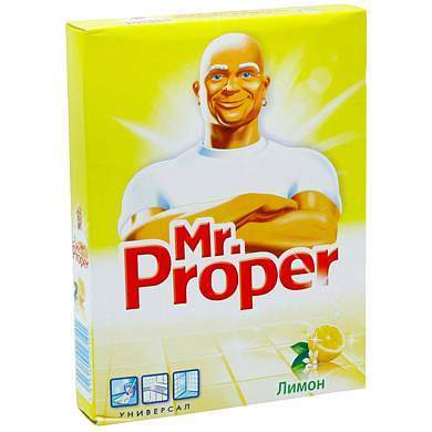 Средство для мытья полов и стен Mr.Proper "Лимон", порошок, 400г (арт. 225751)