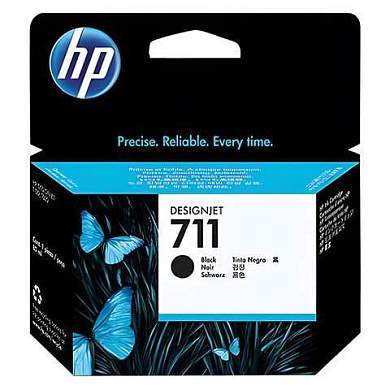 Картридж струйный для плоттера HP (CZ133A) DesignJet T120/T520, №711, черный, оригинальный, увеличенной емкости (арт. 361145)