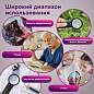 Лупа просмотровая BRAUBERG, С ПОДСВЕТКОЙ, диаметр 50 мм, увеличение 5, корпус черный, 454128 (арт. 454128)