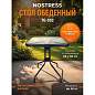 Стол NOSTRESS (НОСТРЕСС) TG-002, стеклянная столешница, 60х60 см, металлический каркас, черный, 641937 (арт. 641937)