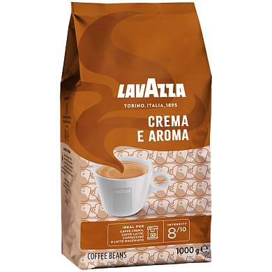 Кофе в зернах Lavazza "Crema e Aroma", вакуумный пакет, 1кг (арт. 160730)