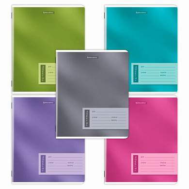 Тетради ДЭК 24 л. КОМПЛЕКТ 10 шт. BRAUBERG, клетка, обложка картон, "ONE COLOUR", 107342 (арт. 107342)