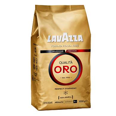 Кофе в зернах Lavazza "Qualità. Oro", вакуумный пакет, 1кг (арт. 149373)
