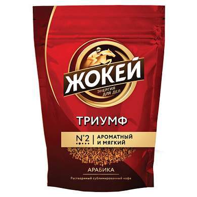 Кофе растворимый ЖОКЕЙ "Триумф" 450 г, сублимированный, 0917-08 (арт. 621135)
