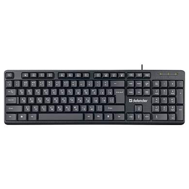 Клавиатура Defender Daily HB-162, USB, черный (арт. 367846)