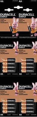 Элемент питания Duracell LR6/316 BL16 (отрывная лента-блистер 4*4) (арт. 722296)