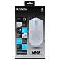 Мышь проводная DEFENDER Arga GM-049, 1200/1800/2400/3600 dpi, 5 кнопок + 1 колесо-кнопка, белый, 52048 (арт. 514425)