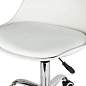 Кресло стул BRABIX "Eames MG-310 CH", хром, пластик белый, экокожа белая, 532923 (арт. 532923)