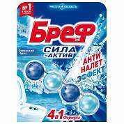 Освежитель WC (для туалета) твердый 50 г БРЕФ Сила-Актив "Океанский бриз", 2323204 (арт. 601237)