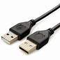 Кабель USB 2.0 AM-AM, 1,8 м, CABLEXPERT, двойной экран, медь, Pro, черный, пакет, CCP-USB2-AMAM-6 (арт. 514208)