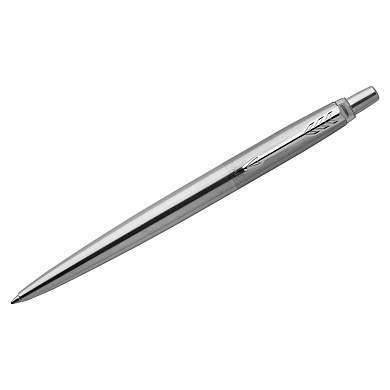 Ручка шариковая Parker "Jotter Stainless Steel CT" синяя, 1,0мм, кнопочн., подарочная упаковка (арт. 242275)