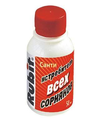 Санти 50Мл. (Защита От Сорняков) 50Мл, Флакон, Глифосат Rubit А-5140 (арт. 653138)