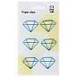 Скрепки фигурные 25мм, MESHU "Diamonds", 6шт., пакет с европодвесом (арт. 328217)