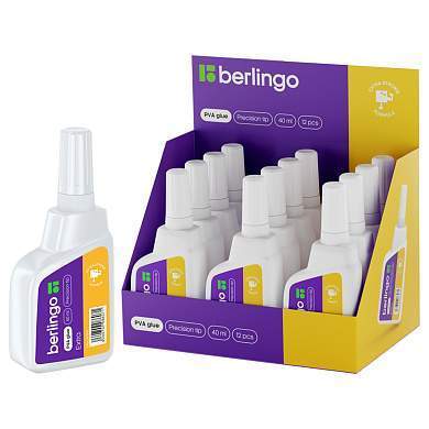 Клей ПВА Berlingo, экстрасильный, 40мл (арт. 332347)