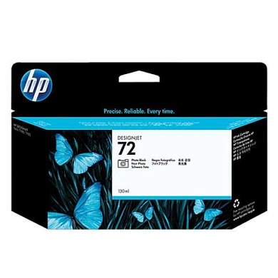 Картридж струйный для плоттера HP (C9370A) Designjet T610/795/1100 и др., №72, черный фото, 130 мл, оригинальный (арт. 361340)