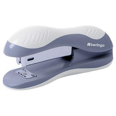 Степлер №24/6, 26/6 Berlingo "Office Soft" до 25л., пластиковый корпус, белый (арт. 311028)