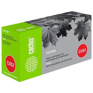 Картридж лазерный CACTUS (CS-C052) для Canon MF421/426/428/429/LBP 212/214/215, ресурс 3100 страниц (арт. 363677)