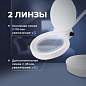 Лупа настольная с LED-ПОДСВЕТКОЙ, диаметр 110 мм, увеличение 3, корпус белый, BRAUBERG, 455930 (арт. 455930)