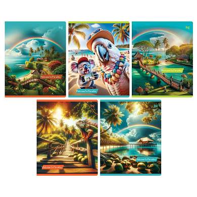 Тетрадь 80л., А5, клетка BG "Добро пожаловать", эконом (арт. 370643)