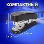 Степлер №24/6, 26/6 МИНИ BRAUBERG "Standard", до 25 листов, с антистеплером, черный, 226849 (арт. 226849)