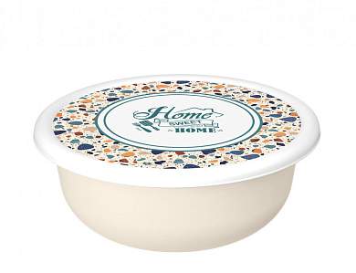 Миска (салатник) с крышкой Modena 2,1л Терраццо св беж 223133925/01 Homver (арт. 960223)