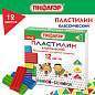 Пластилин классический ПИФАГОР "ЭНИКИ-БЕНИКИ СУПЕР", 12 цветов, 120 г, стек, 106505 (арт. 106505)