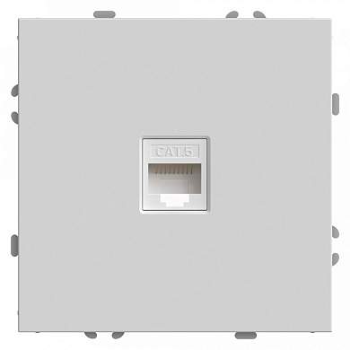 Stekker ЭМИЛИ мех. роз. комп. СУ 1мест. RJ-45 белый фарфор, soft touch RST00-5117-01 49873 (арт. 907421)