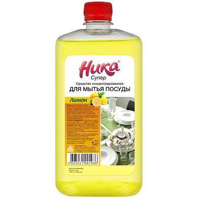 Средство для мытья посуды Ника "Супер", концентрат, 1кг (арт. 279889)