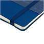 Записная книжка А6 80л. ЛАЙТ, кожзам, Greenwich Line "Classic. Blue", с резинкой, фактурное тиснение, блок в клетку (арт. 370584)