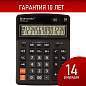 Калькулятор настольный BRAUBERG EXTRA-14-BK (206x155 мм), 14 разрядов, двойное питание, ЧЕРНЫЙ, 250474 (арт. 250474)