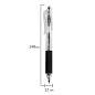 Ручка гелевая автоматическая BRAUBERG "X-WRITER 1700" УВЕЛИЧЕННАЯ ДЛИНА ПИСЬМА 1700 м, ЧЁРНАЯ, игольчатый узел 0,5 мм, линия 0,35 мм, 144472 (арт. 144472)
