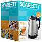 Чайник SCARLETT SC-EK21S25, 1,5 л, 1350 Вт, закрытый нагревательный элемент, сталь (арт. 452033)