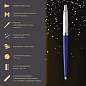 Ручка шариковая PARKER "Jotter Plastic CT", корпус синий, ежедневник А5 синий, пакет, 880896 (арт. 880896)