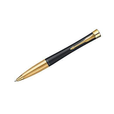 Ручка шариковая Parker "Urban Twist Black GT" синяя, 1,0мм, поворот., подарочная упаковка (арт. 318950)