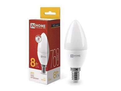 ASD/inHome VC свеча C37 E14 8W(720lm) 3000К 3K 107x37 (без пульсации) 0426 (арт. 687229)