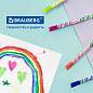 Фломастеры двусторонние утолщенные BRAUBERG "PREMIUM" "BI-COLOR", 10 шт., 20 цветов, двухцветные, вентилируемый колпачок, 151945 (арт. 151945)