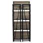 Стеллаж на металлокаркасе BRABIX "LOFT SH-001", 600х300х1250 мм, складной, цвет дуб антик, 641229 (арт. 641229)