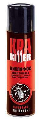 Дихлофос Kra Killer 160Мл Б/Запаха От Ползающ. (Тараканов, Муравьев, Блох, Клопов) Ваше Хозяйство (арт. 713176)