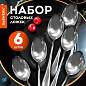 Ложки столовые 20 см, STANDARD, КОМПЛЕКТ 6 шт., полированная нержавеющая сталь, серебристые, DASWERK, 609077 (арт. 609077)