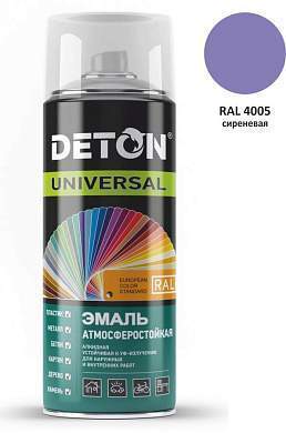 Эмаль аэрозоль 520мл алкид атмосферост. RAL4005 СИРЕНЕВАЯ арт.DTN-A70882 Deton Universal (арт. 738527)