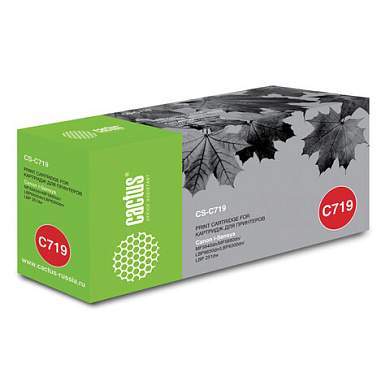Картридж лазерный CACTUS (CS-C719) для CANON LBP-6300dn/6650dn/MF5840dn/5880dn, ресурс 2100 стр. (арт. 361997)
