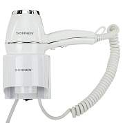 Фен для волос настенный SONNEN HD-2206 SUPER POWER, 1850 Вт, белый, 3 температурных режима, 608482 (арт. 608482)