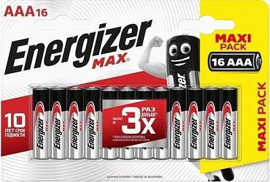 Элемент питания Energizer MAX LR03/286 BL16 (арт. 686283)