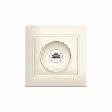 UNIVersal Севиль роз. комп. СУ 1 мест. сл. кость (керам. осн., RJ45) Б-С0051 (арт. 650050)