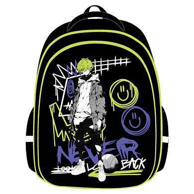 Ранец ArtSpace School Friend Light "Never look back" 35*29*12см, 2 отделения, 2 кармана, анатомическая спинка (арт. 377513)