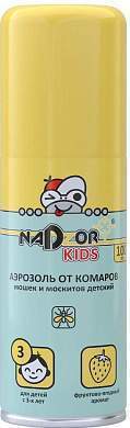 Nadzor Kids Аэрозоль детский 100мл. От комаров (с 3-х лет) (IR3535) на кожу ISUODET (арт. 846772)