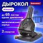 Дырокол металлический МОЩНЫЙ BRAUBERG "Heavy duty" до 65 л., эргономичный, черный, 228496 (арт. 228496)