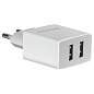 Зарядное устройство сетевое Defender UPA-22 белый, 2xUSB, 2.1А output, черный (арт. 382602)