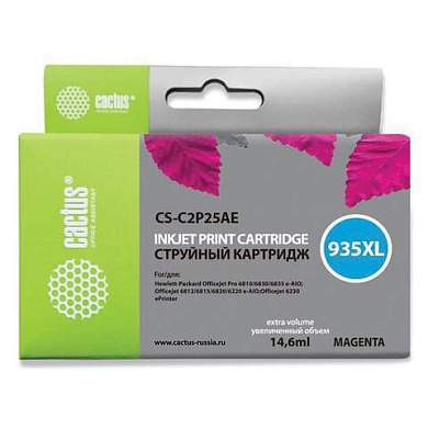 Картридж струйный CACTUS (CS-C2P25AE) для HP Officejet Pro 6830/6230, пурпурный (арт. 362830)