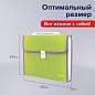 Папка-портфель пластиковая BRAUBERG "JOY", А4 (330х245х35 мм), 13 отделений, с окантовкой, салатовая, 227974 (арт. 227974)